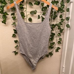 Zara grey tank bodysuit USED